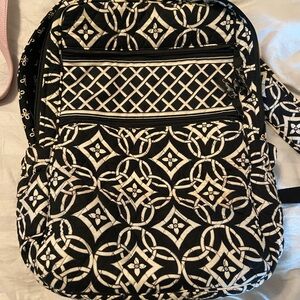 Vera Bradley Black and White Geometric Backpack